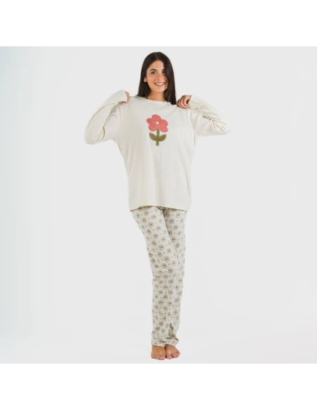 Pijama polar Tulina natural pijamas-de-invierno-de-mujer