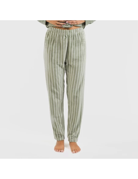 Pijama terciopelo Raya Astria verde cacería pijamas-de-invierno-de-mujer