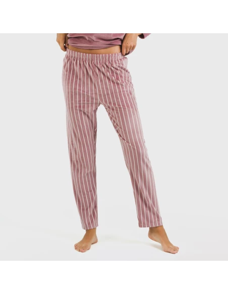 Pijama terciopelo Raya Astria malva rosa pijamas-de-invierno-de-mujer