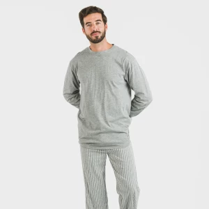 Pijama largo algodón hombre... 2