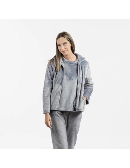 Sudadera terciopelo lisa sudaderas-mujer