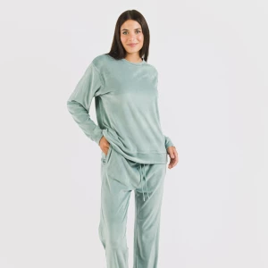 Pijama largo Velvet liso