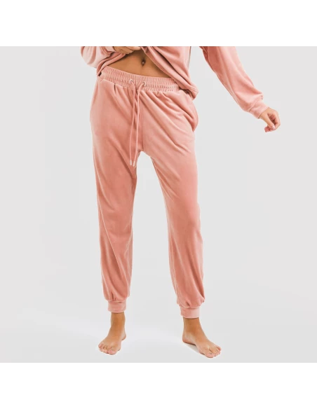 Pijama largo Velvet liso pijamas-de-invierno-de-mujer