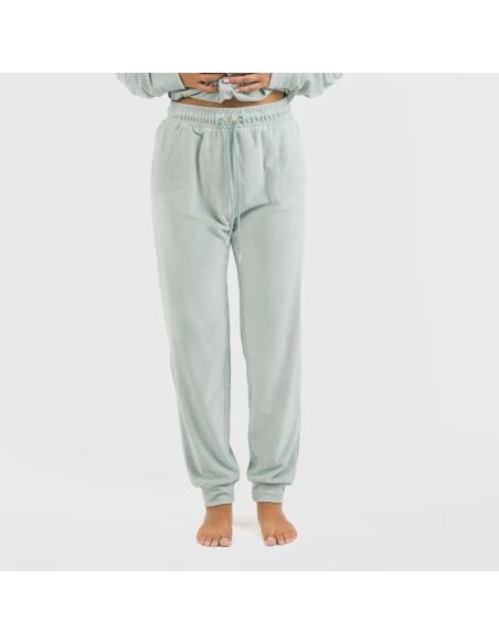 Pijama largo Velvet liso pijamas-de-invierno-de-mujer