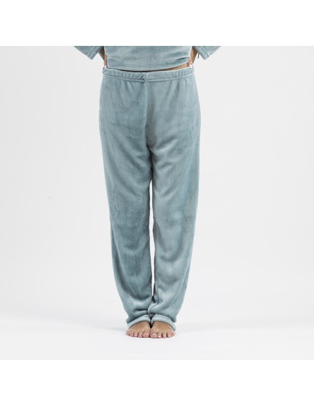 Pijama terciopelo liso pijamas-de-invierno-de-mujer