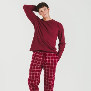 Pijama hombre franela...