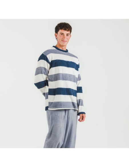 Pijama coral hombre Raya Alejo indigo pijamas-largos-hombre