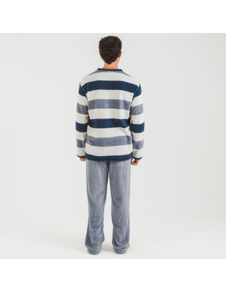 Pijama coral hombre Raya Alejo indigo pijamas-largos-hombre