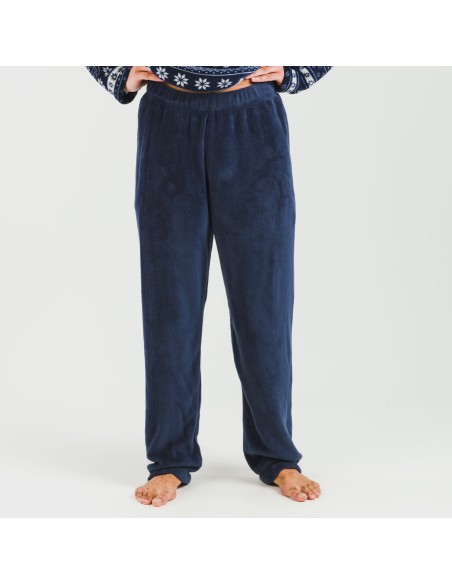 Pijama coral hombre Delancey azul marino pijamas-largos-hombre