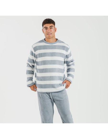 Pijama coral hombre Raya Vinia indigo pijamas-largos-hombre