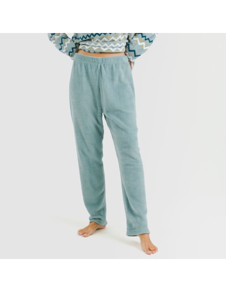 Pijama coral Beraun agua marina pijamas-de-invierno-de-mujer