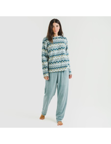 Pijama coral Beraun agua marina pijamas-de-invierno-de-mujer