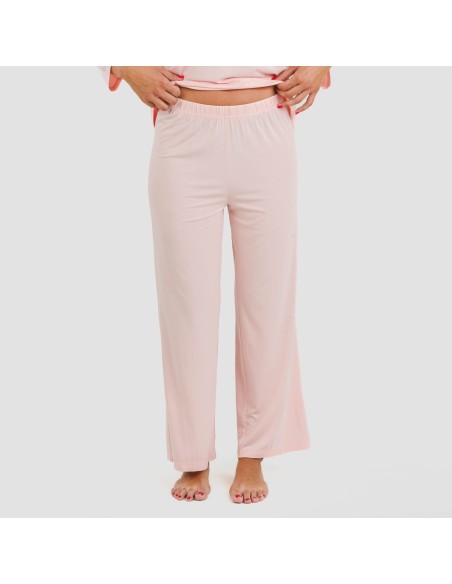 Pijama largo viscosa mujer liso pijamas-largos-de-mujer