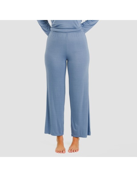 Pijama largo viscosa mujer liso pijamas-largos-de-mujer