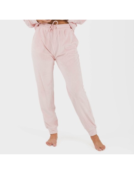 Pijama largo Velvet liso pijamas-de-invierno-de-mujer