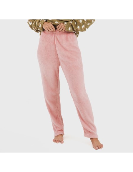 Pijama coral Estelle rosa pijamas-de-invierno-de-mujer