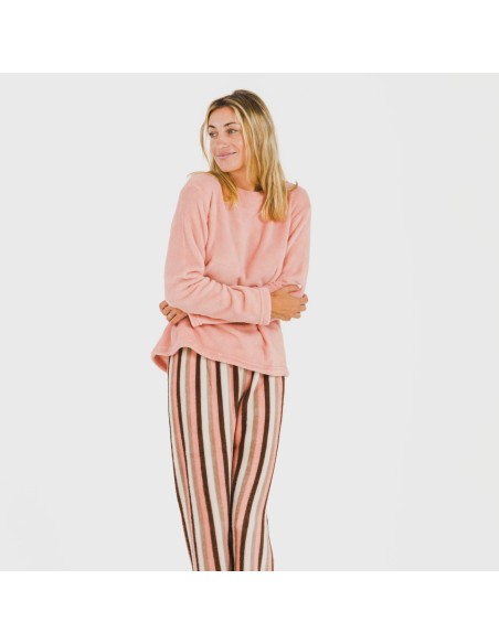 Pijama coral Raya Norma melocoton pijamas-de-invierno-de-mujer