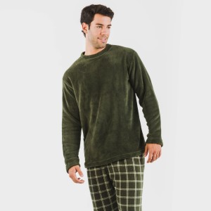 Pijama coral hombre Cuadro... 2