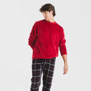 Pijama coral hombre Cuadro... 2