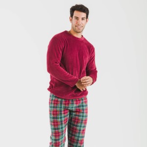 Pijama coral hombre Cuadro... 2