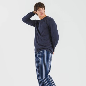 Pijama hombre franela Raya... 2