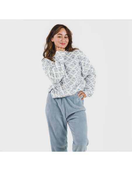 Pijama coral Etea indigo pijamas-de-invierno-de-mujer