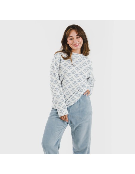 Pijama coral Etea indigo pijamas-de-invierno-de-mujer