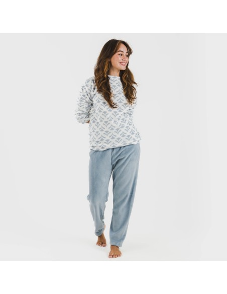 Pijama coral Etea indigo pijamas-de-invierno-de-mujer