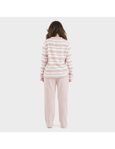 Pijama coral Raya Wilma rosa pijamas-de-invierno-de-mujer