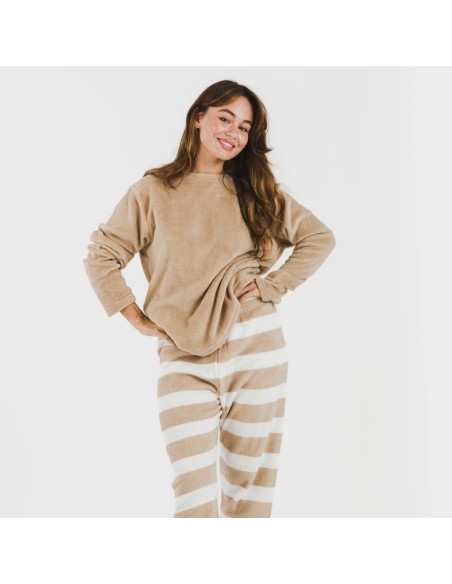 Pijama coral Raya Vinia arena pijamas-de-invierno-de-mujer