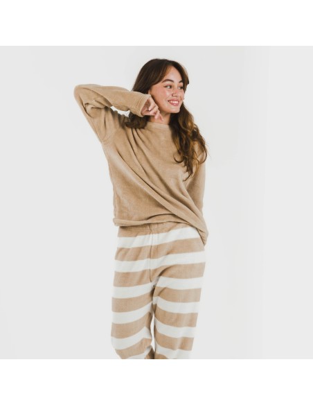 Pijama coral Raya Vinia arena pijamas-de-invierno-de-mujer