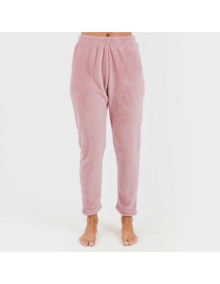 Pijama coral Candy malva rosa pijamas-de-invierno-de-mujer