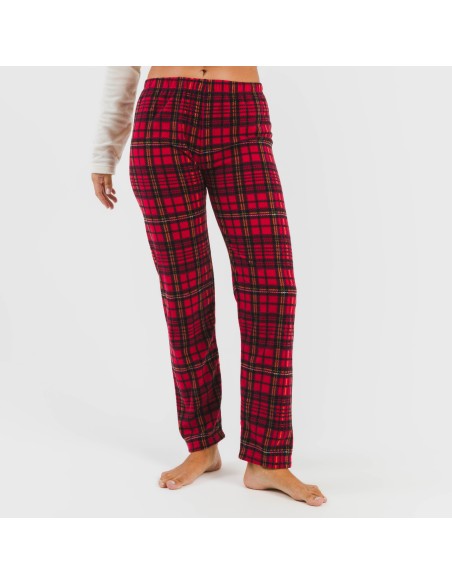 Pijama polar Lazo rojo pijamas-de-invierno-de-mujer