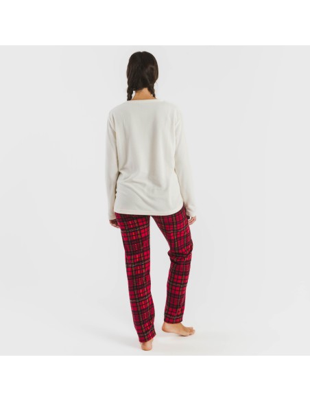 Pijama polar Lazo rojo pijamas-de-invierno-de-mujer