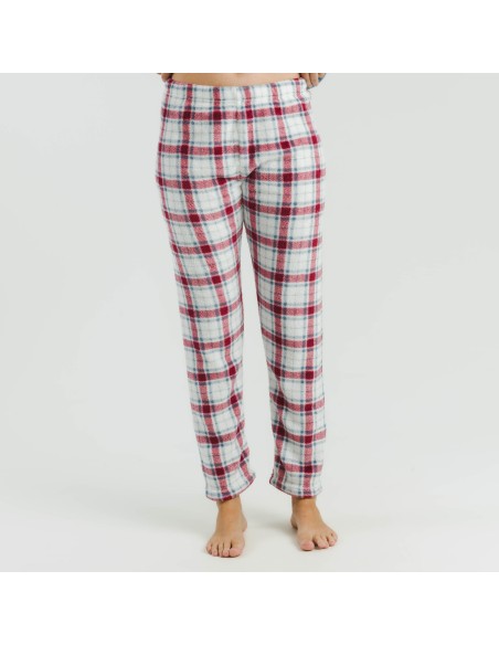 Pijama coral Cuadro Dalis indigo pijamas-de-invierno-de-mujer