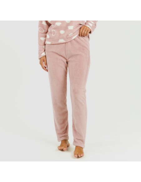 Pijama coral Papiro rosa pijamas-de-invierno-de-mujer