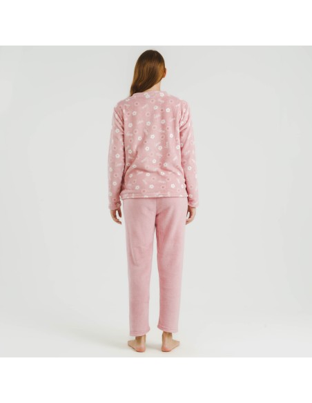 Pijama coral Vickie rosa palo pijamas-de-invierno-de-mujer