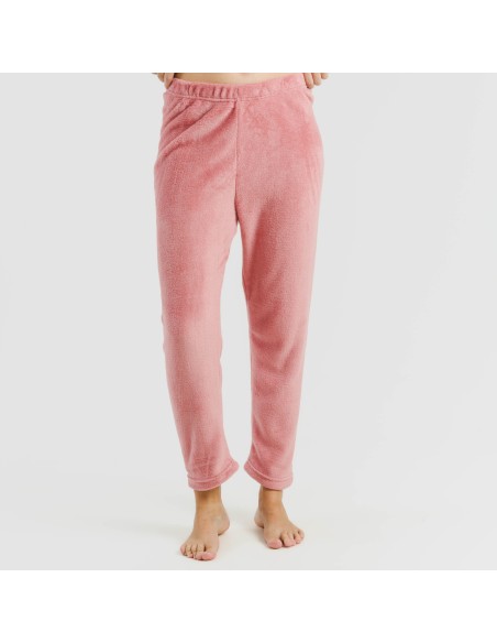 Pijama coral Etea malva pijamas-de-invierno-de-mujer