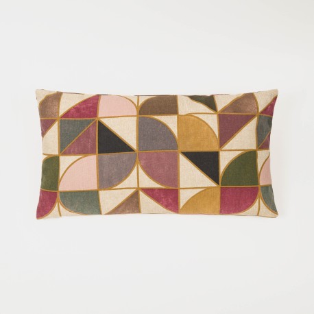 Cojín rectangular antimanchas 30x50 Monterrrey - funda + relleno rectangular-estampadas