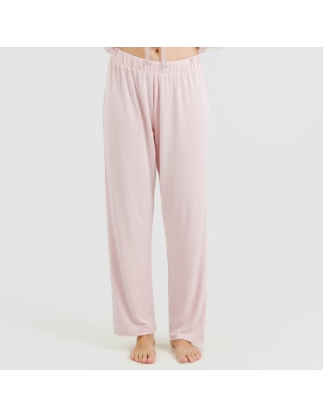 Pijama largo Secret mujer Raya Marsella rosa pijamas-largos-de-mujer