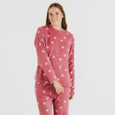 Pijama coral Snow fresa pijamas-de-invierno-de-mujer