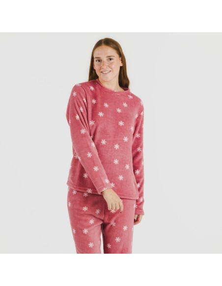 Pijama coral Snow fresa pijamas-de-invierno-de-mujer