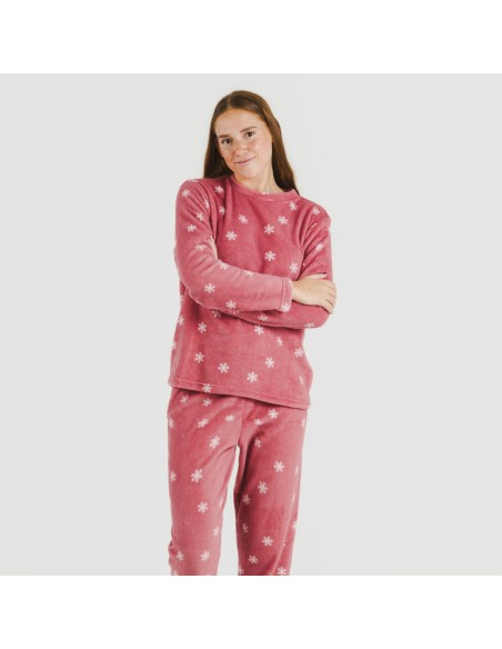 Pijama coral Snow fresa pijamas-de-invierno-de-mujer