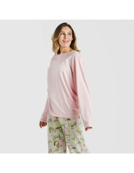 Pijama largo algodón Ceremis pijamas-largos-de-mujer