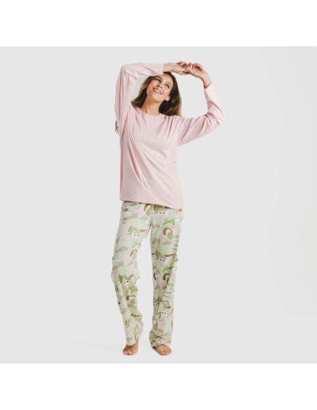 Pijama largo algodón Ceremis pijamas-largos-de-mujer