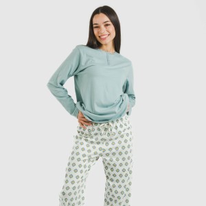 Pijama largo algodón Joy...