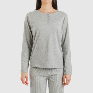 Pijama largo algodón Raya... 2