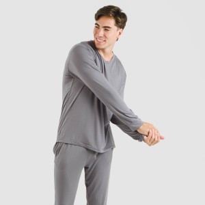 Pijama largo viscosa hombre... 2