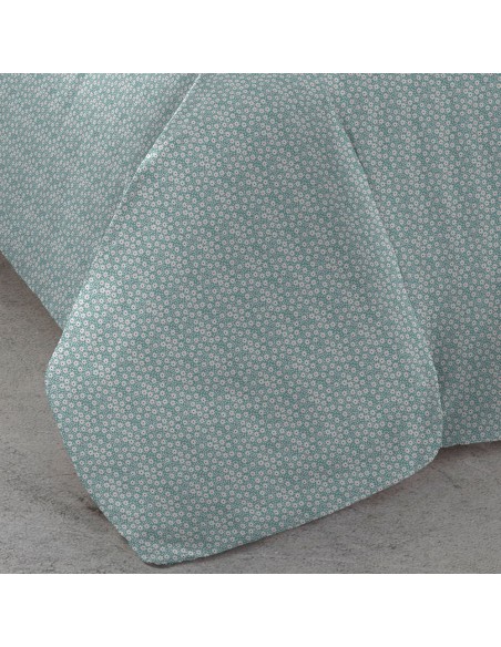 Funda nórdica algodón Maddy verde tiffany algodon-100