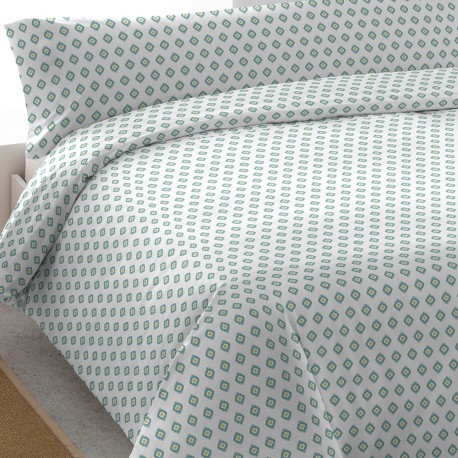 Funda nórdica algodón Joy agua marina algodon-100